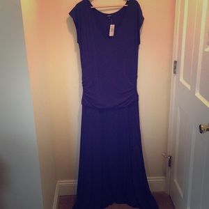 Brand new ruched waist blue dress from Torrid!